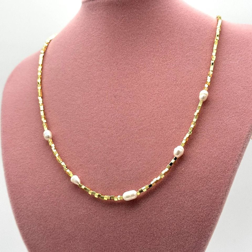 JY 14K GOLD PLATED KÜP KOLYE