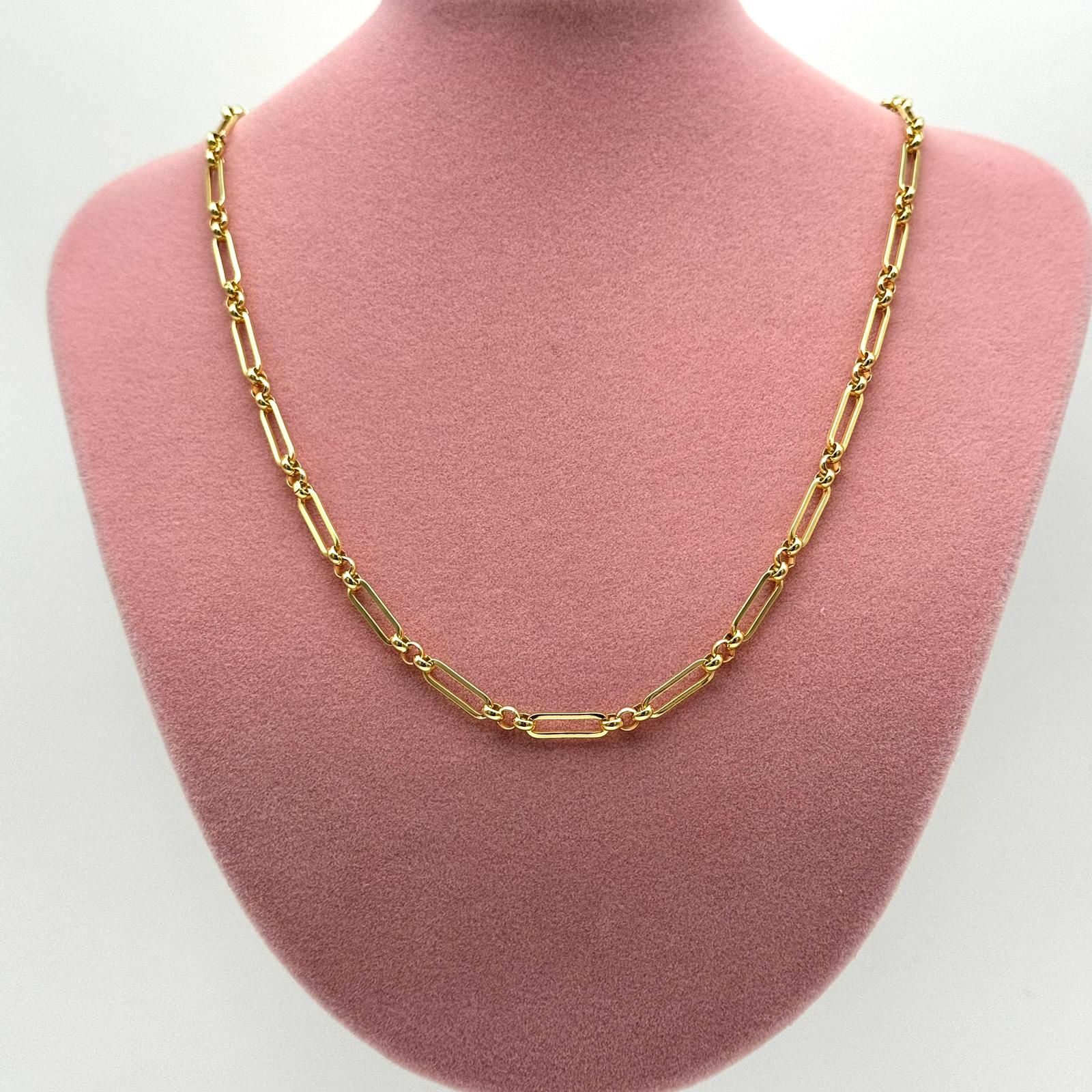 JY 14K GOLD PLATED DESENLİ ATAÇ ZİNCİR