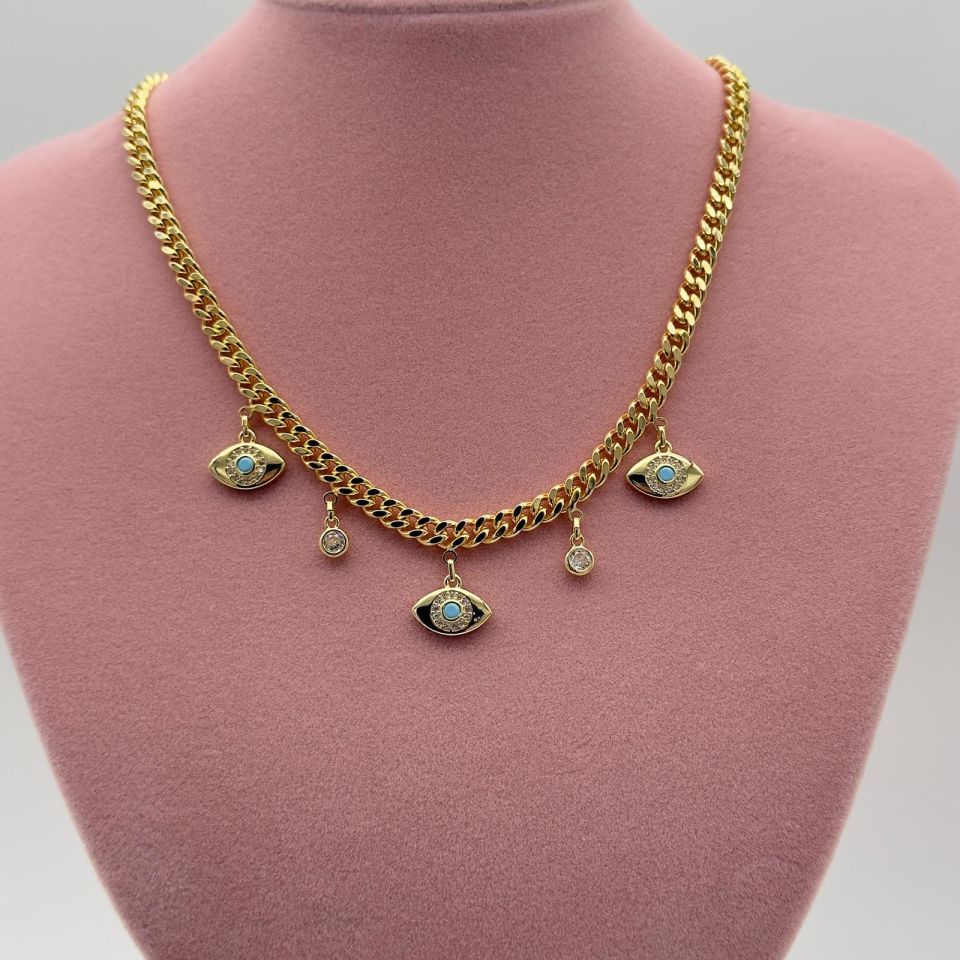 JY 14K GOLD PLATED KÜP KOLYE