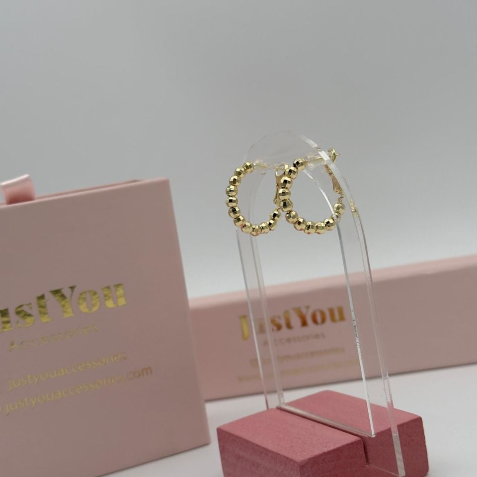 14K GOLD ÇELİK KÜPE