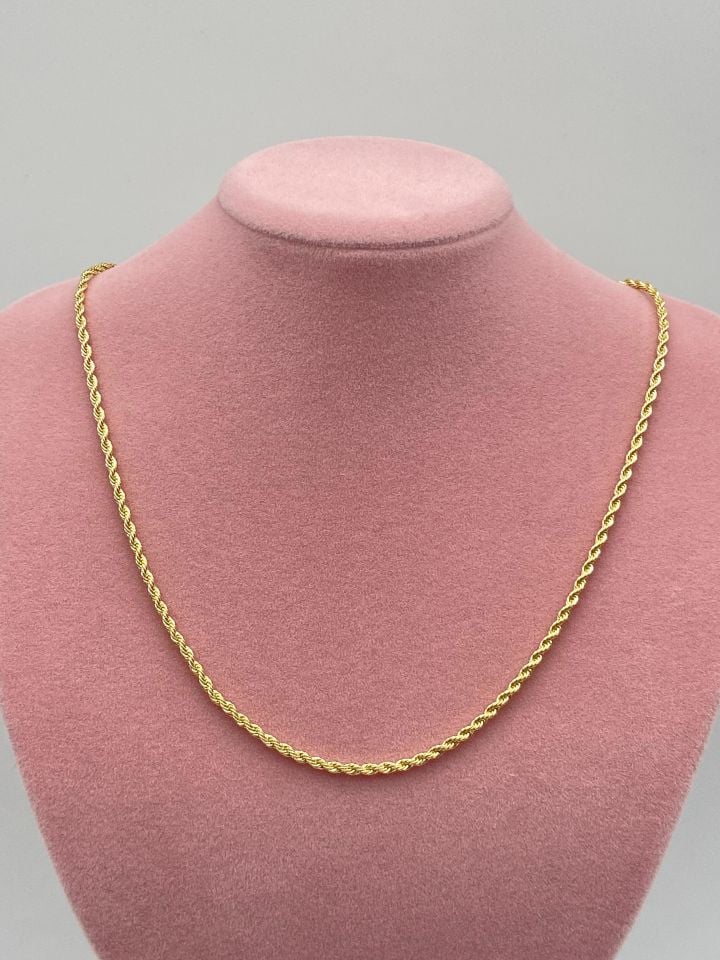 JY 14K GOLD BURGU KOLYE