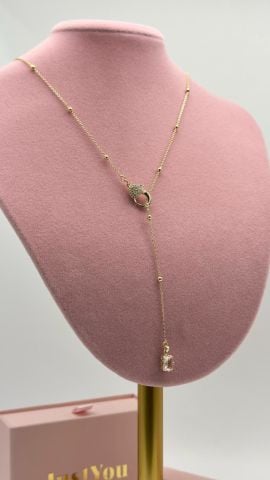 JY 14K GOLD ASANSÖRLÜ KOLYE